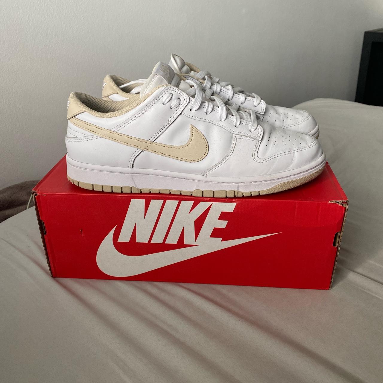 Wmns Nike Dunks low “Pearl White” worn a couple... Depop
