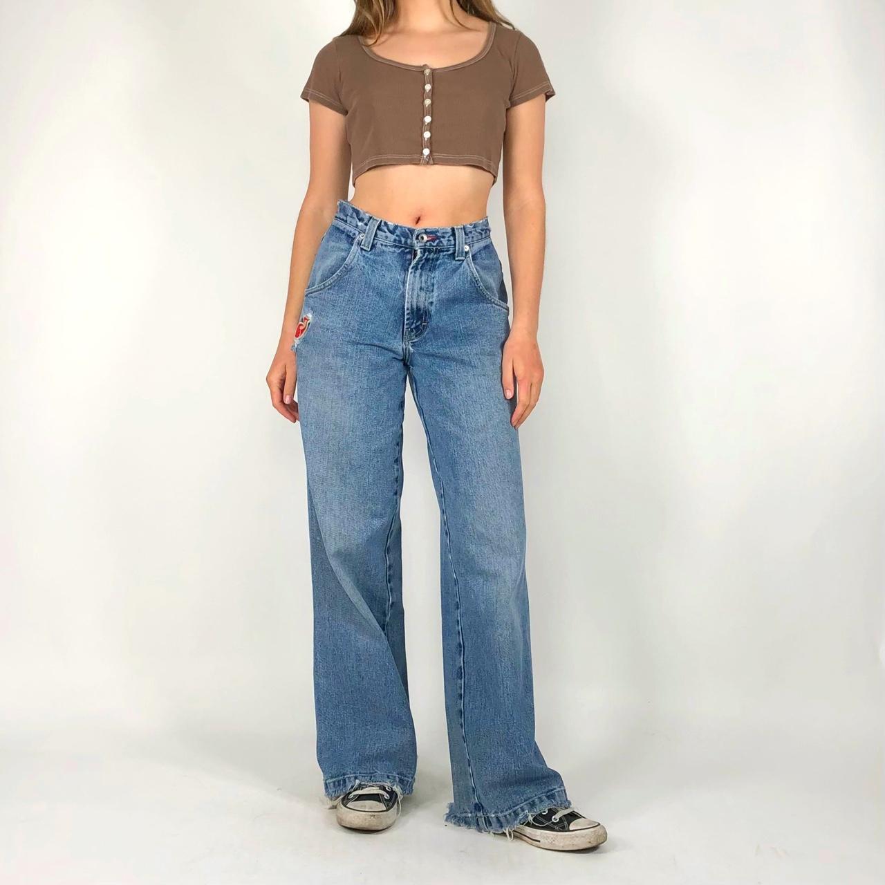 JNCO Women's Blue Jeans | Depop