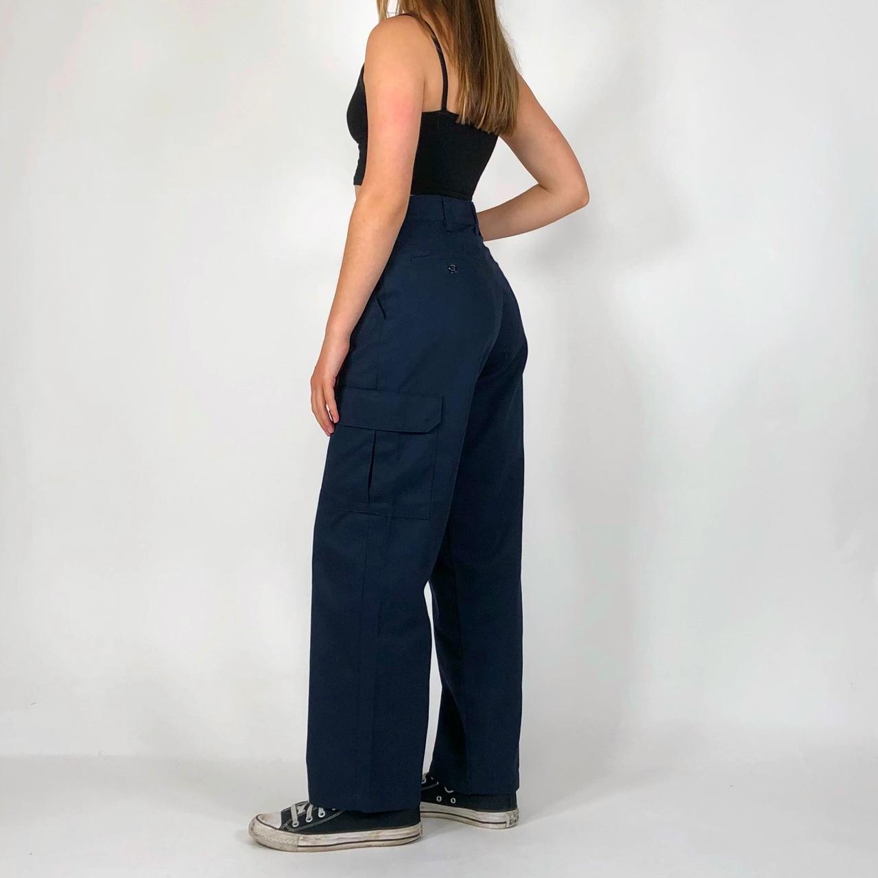 Navy cargo work pants! Relaxed fit. Labeled a size... Depop