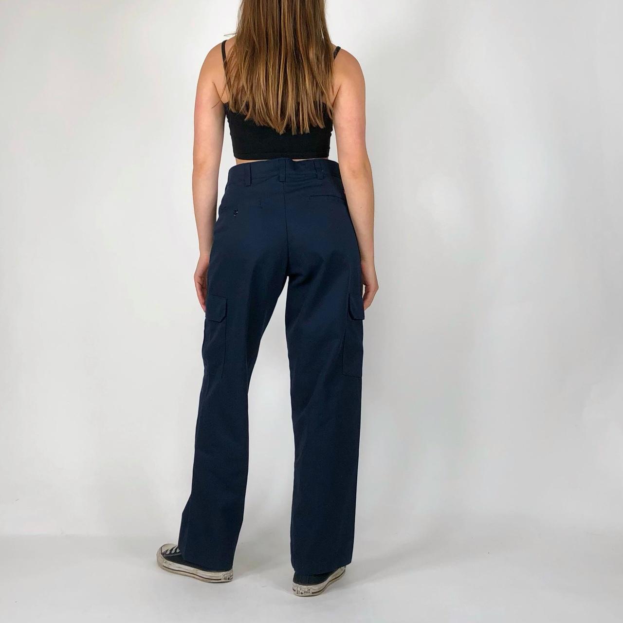Navy cargo work pants! Relaxed fit. Labeled a size... Depop