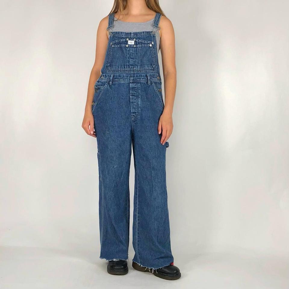 Vintage 90s Calvin Klein denim overalls! Adjustable... - Depop