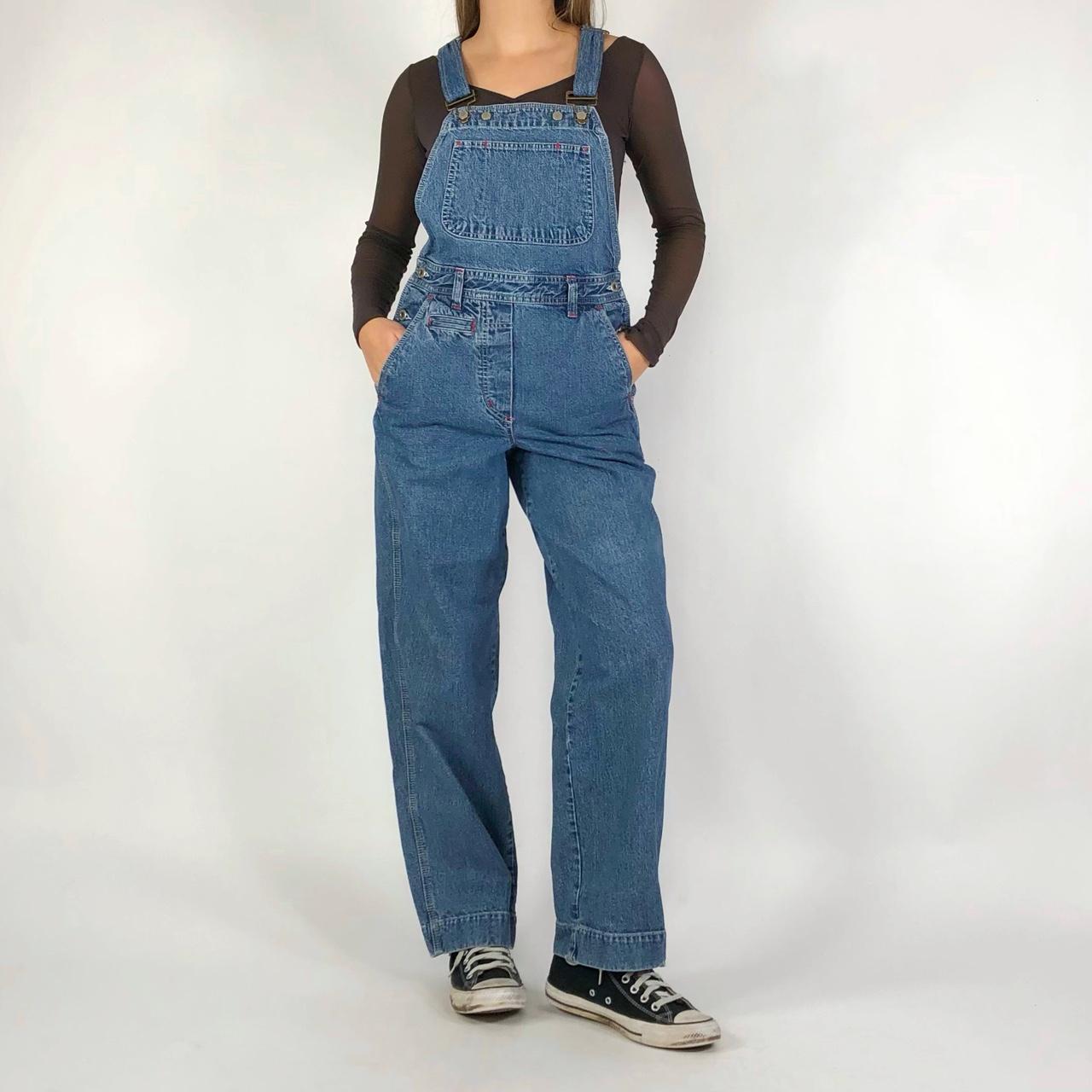 Denim 90s-overalls - Depop