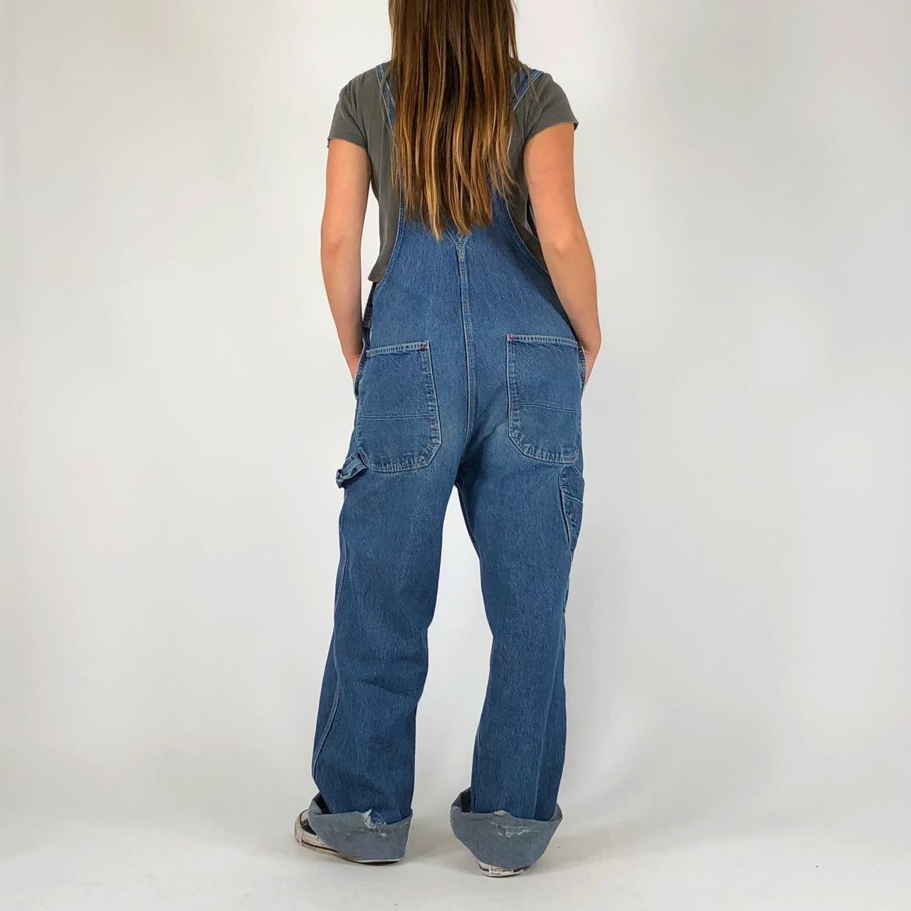 Selling Vintage 90s Dickies denim Overalls Made in USA Loose Grunge Fit Jeans 40x28