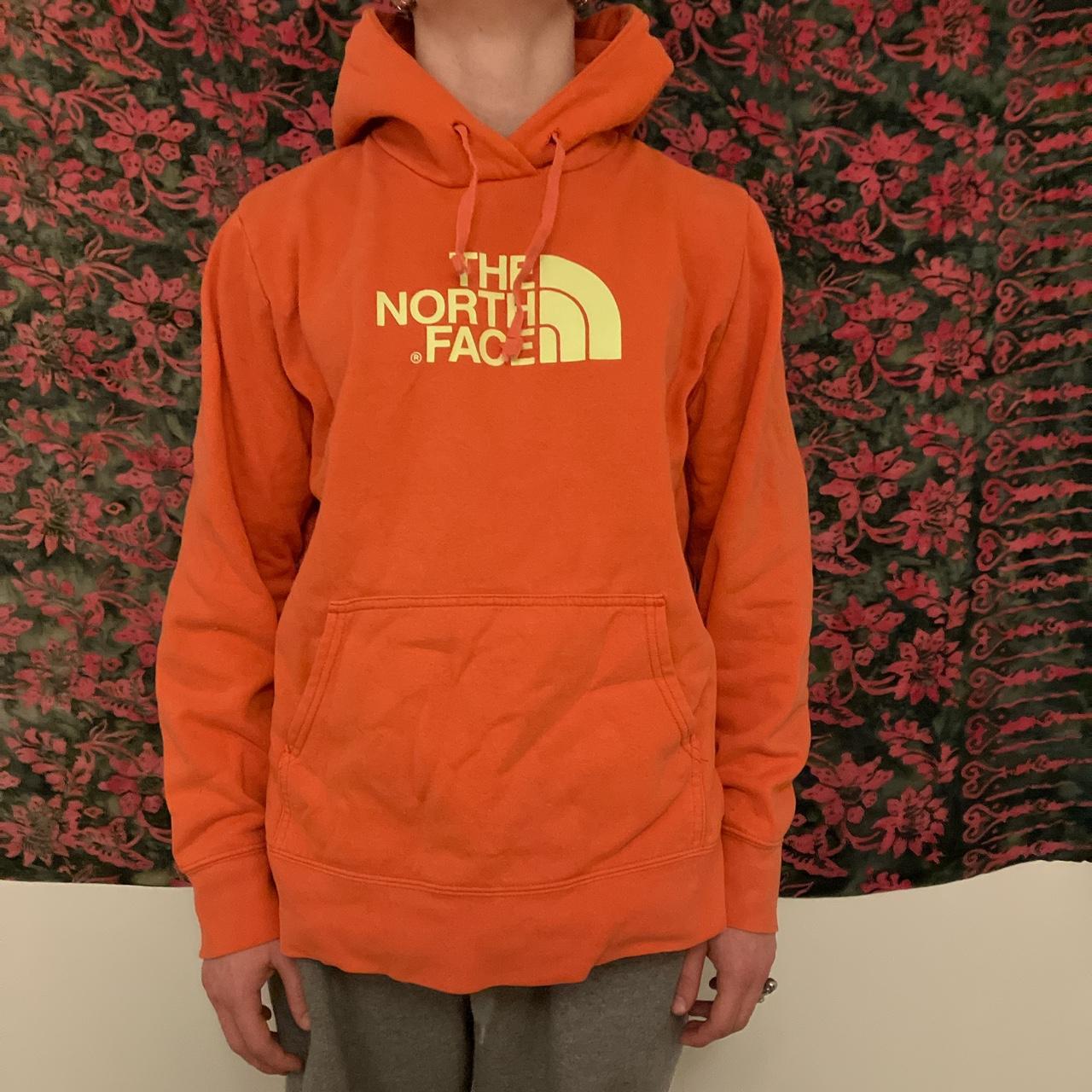 Black and orange discount north face hoodie