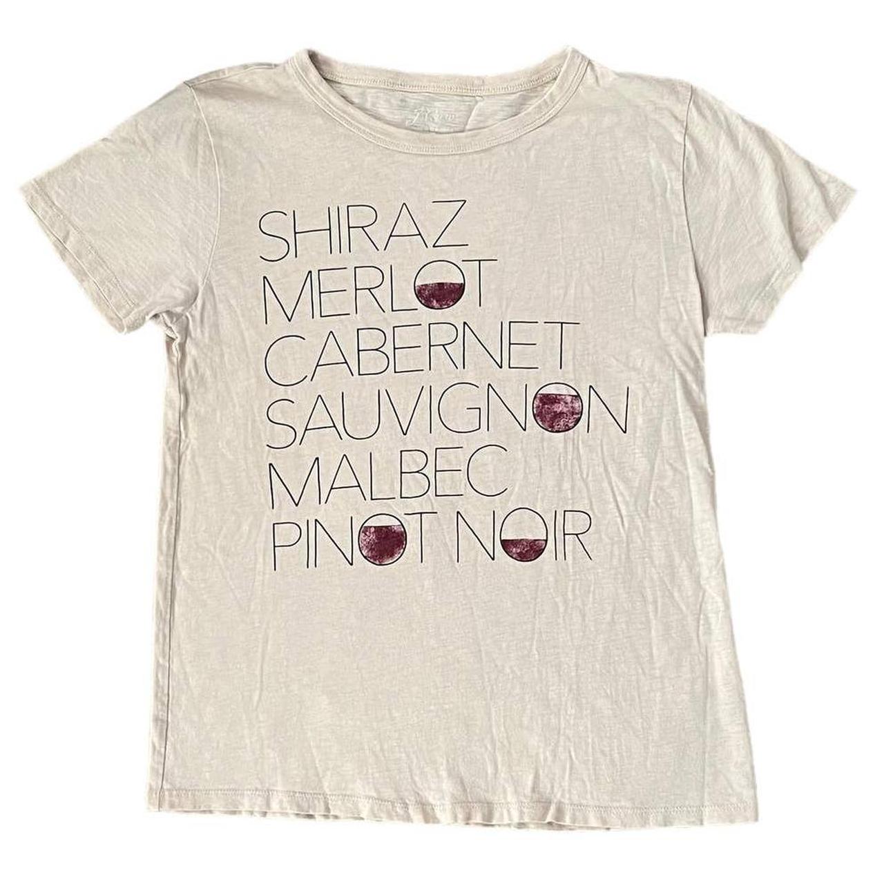 j crew wine t shirt