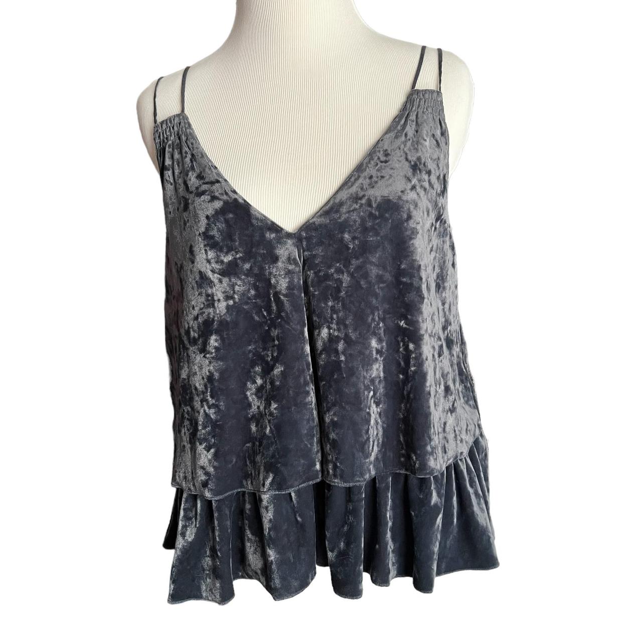 Black Velour Tank Top by Aerie
