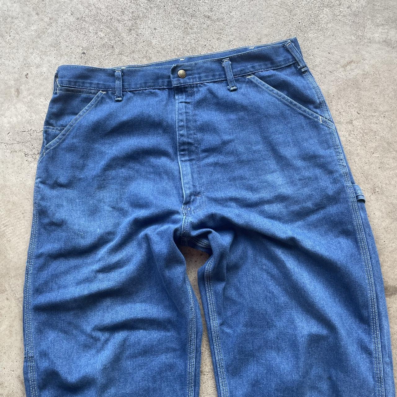 Vintage Roebucks Carpenter Jeans Era - 70s Size -... - Depop