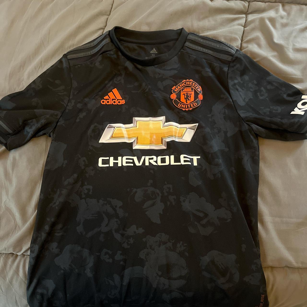 Outlet manchester united 2019 20 third adidas Manchester United Chevrolet jersey youth