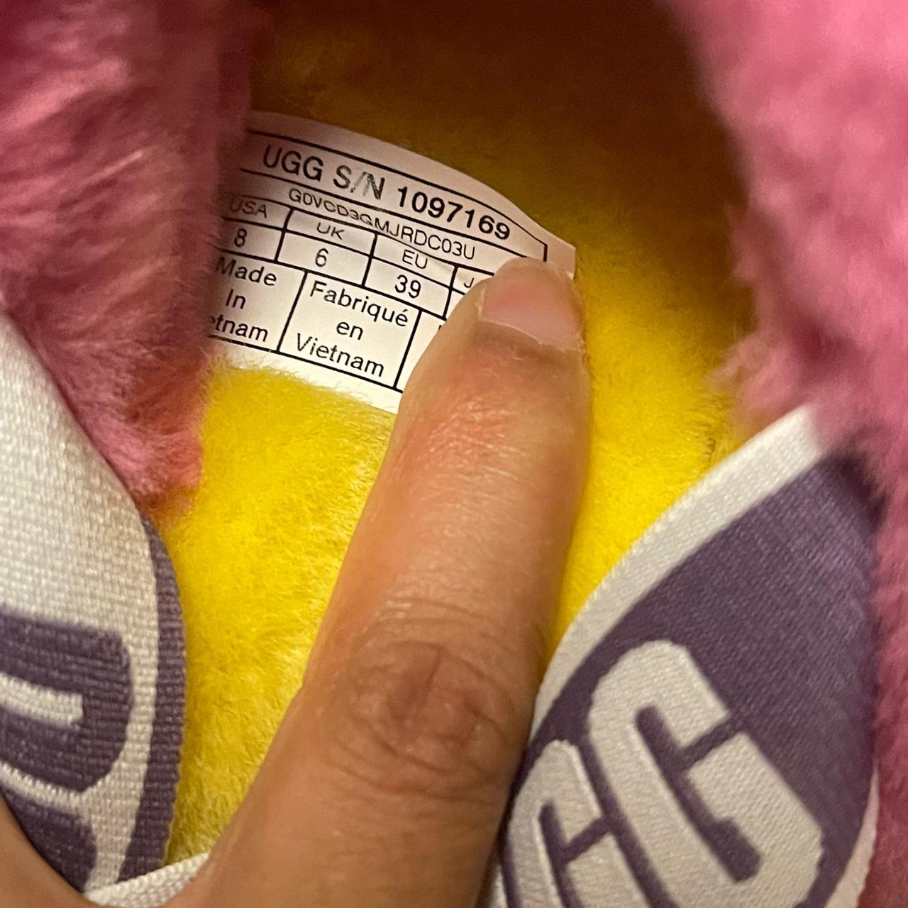 Yellow and discount pink ugg slides