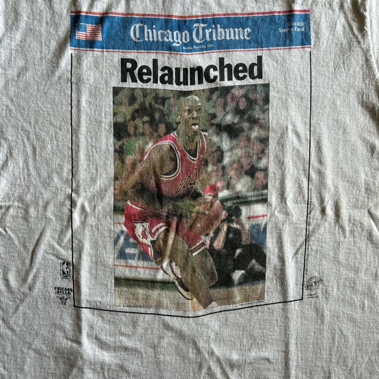 1995 Micheal Jordan Chicago Tribune White Single | Depop