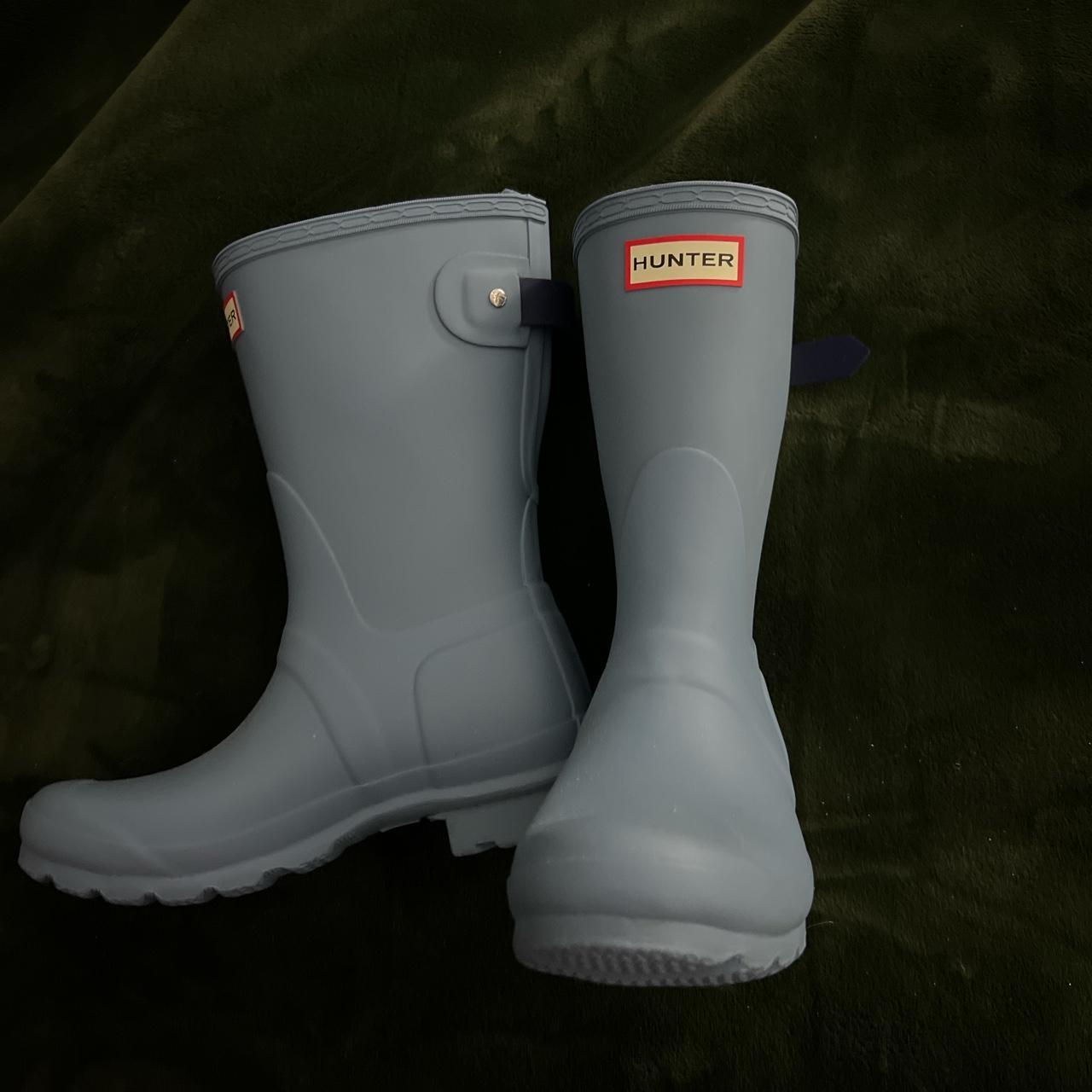 Matte blue best sale hunter boots