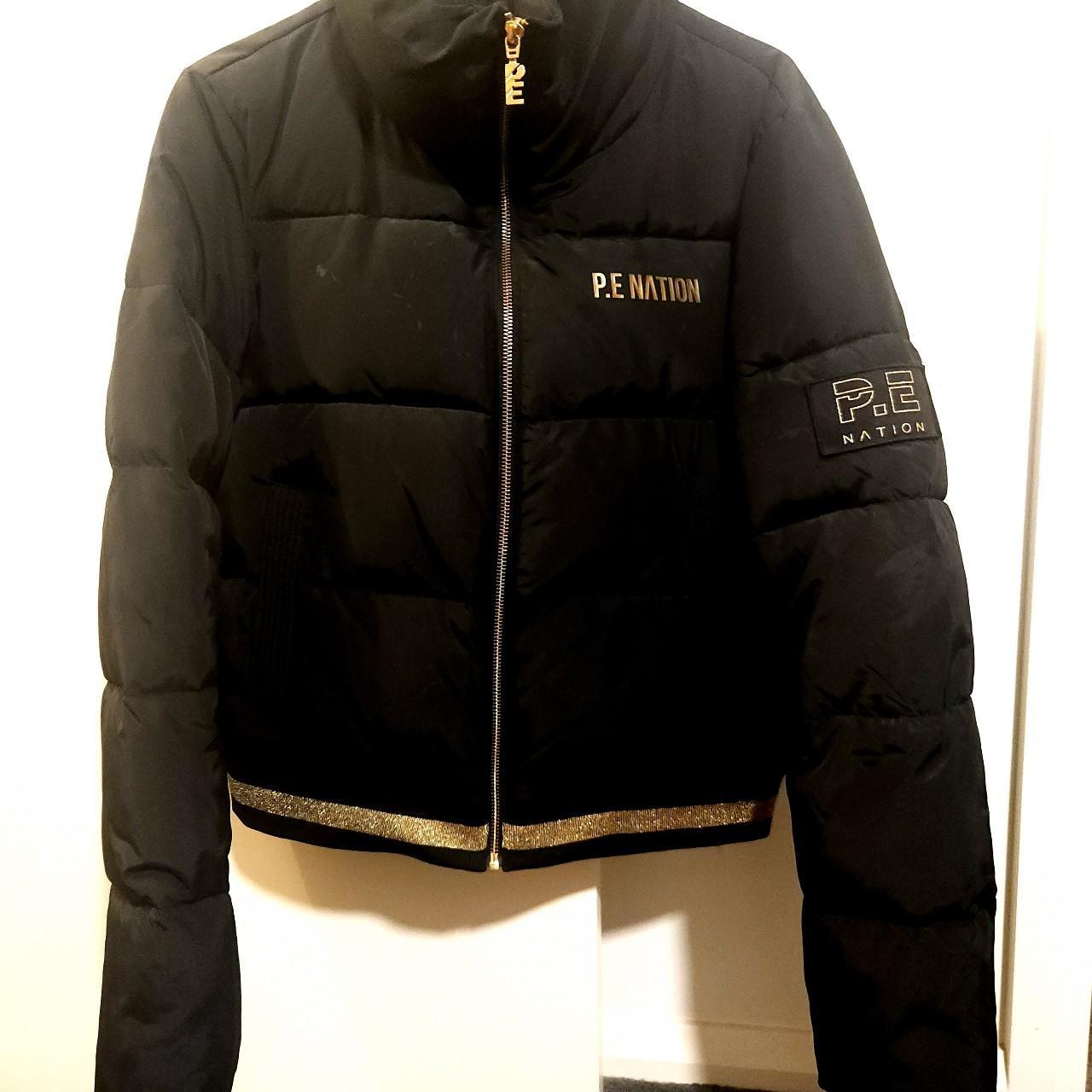 P.E Nation black puffer jacket Depop