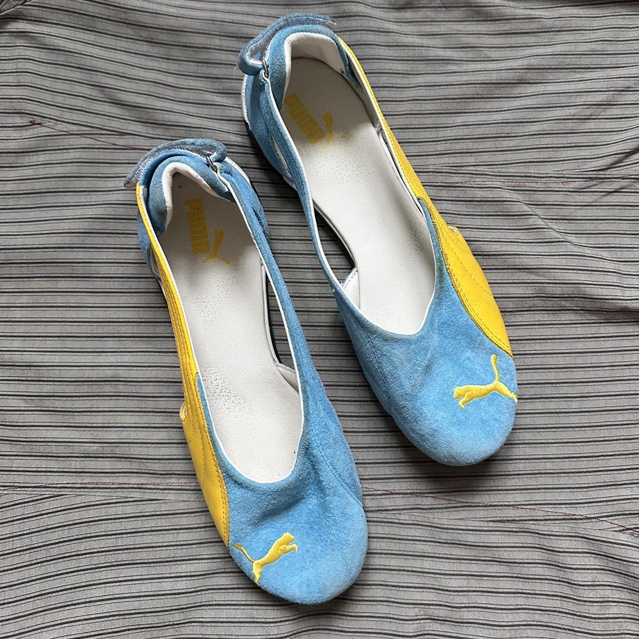 funky baby blue and yellow vintage y2k 00s... - Depop