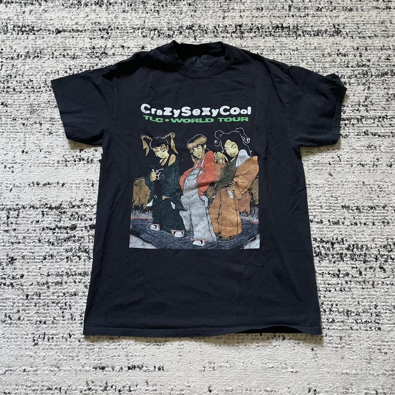 🖤 Crazy Sexy Cool TLC World Tour Graphic T-Shirt... - Depop