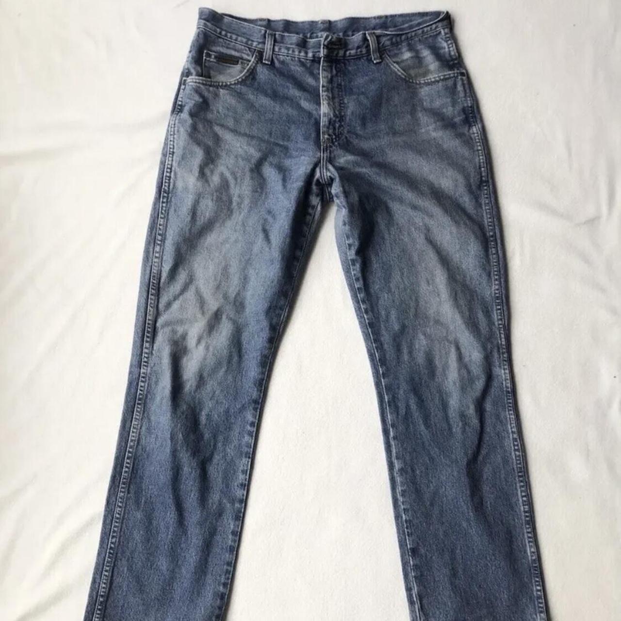 Wrangler Men's Blue Jeans | Depop