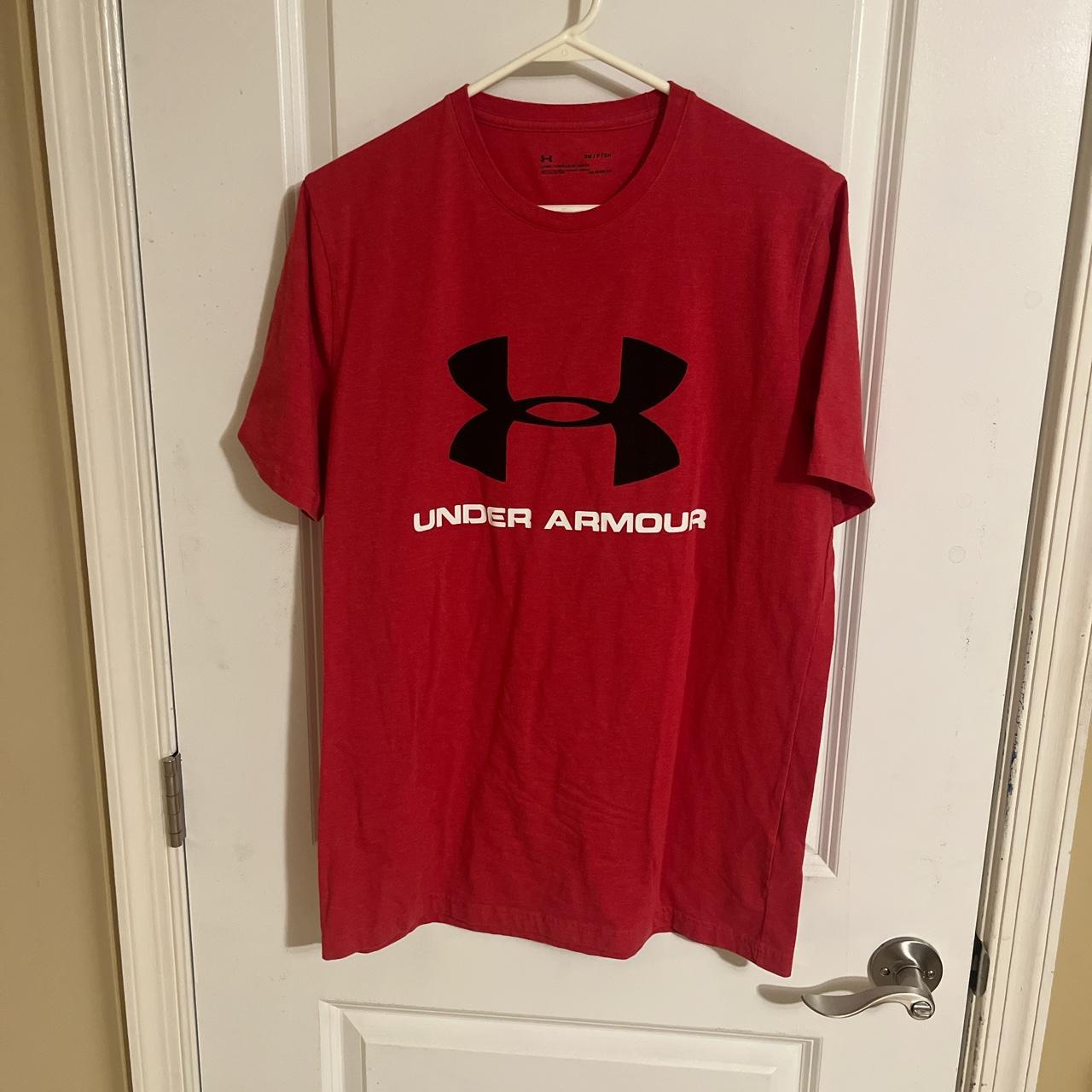 Red Under Armour Shirt Size Small No Flaws - Depop