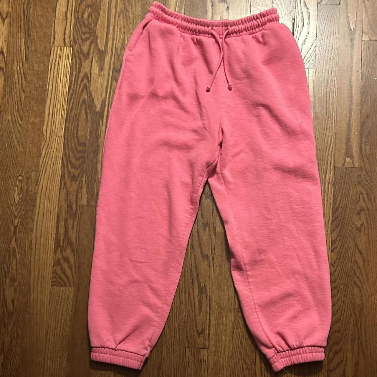 Pink Zara Sweatpants Size L No Tag Depop