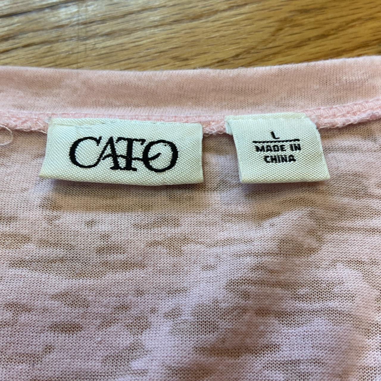 Cato Women's Pink and Black Shirt (3)