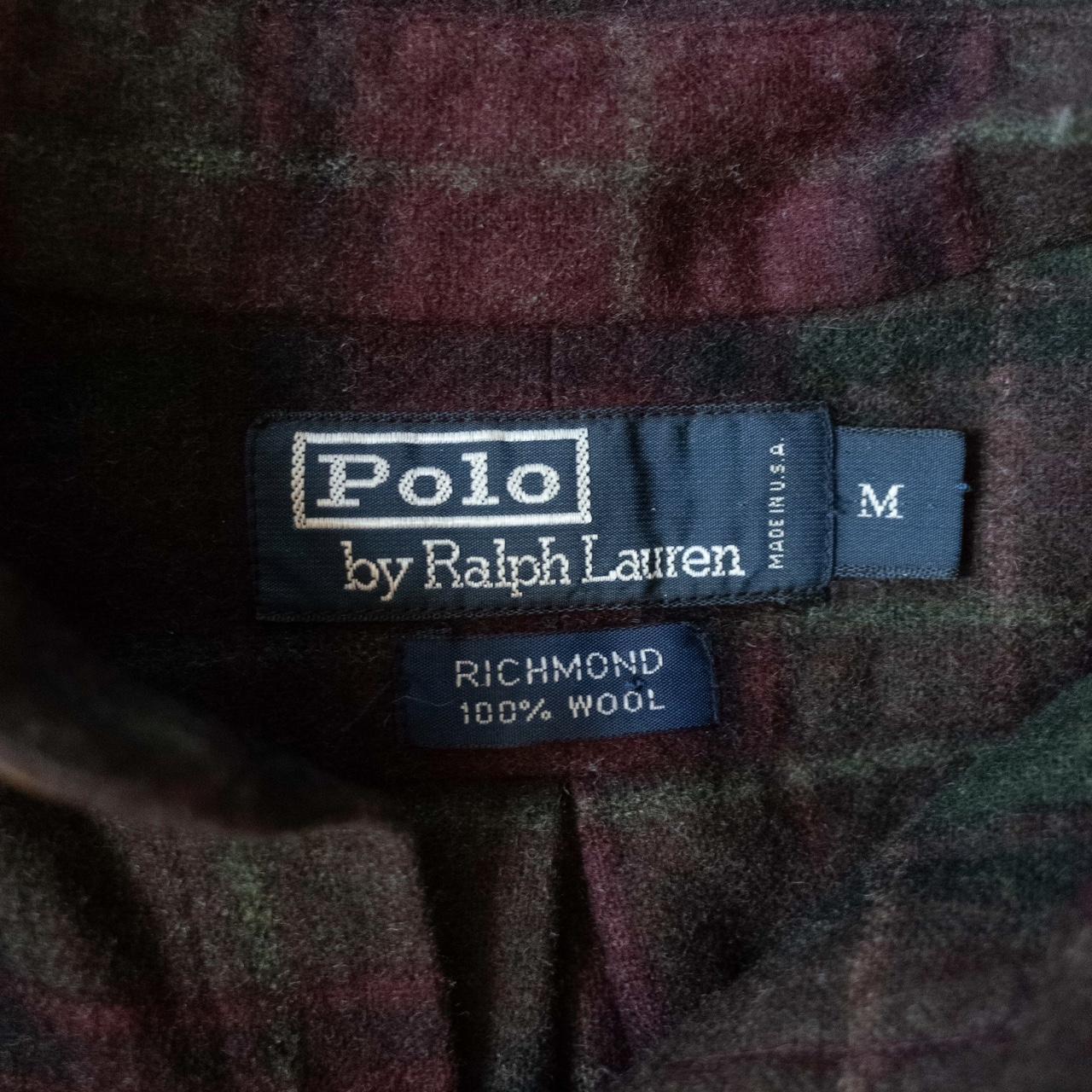 Vintage Polo Ralph Lauren denim jacket Wool flannel - Depop