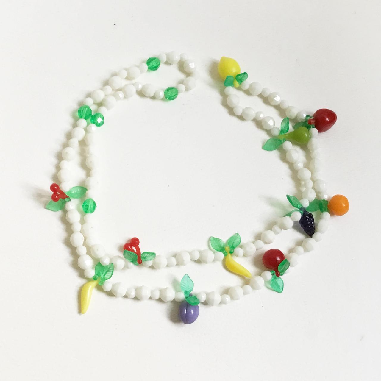Vintage Plastic Fruit Salad Multicolor Plastic... Depop
