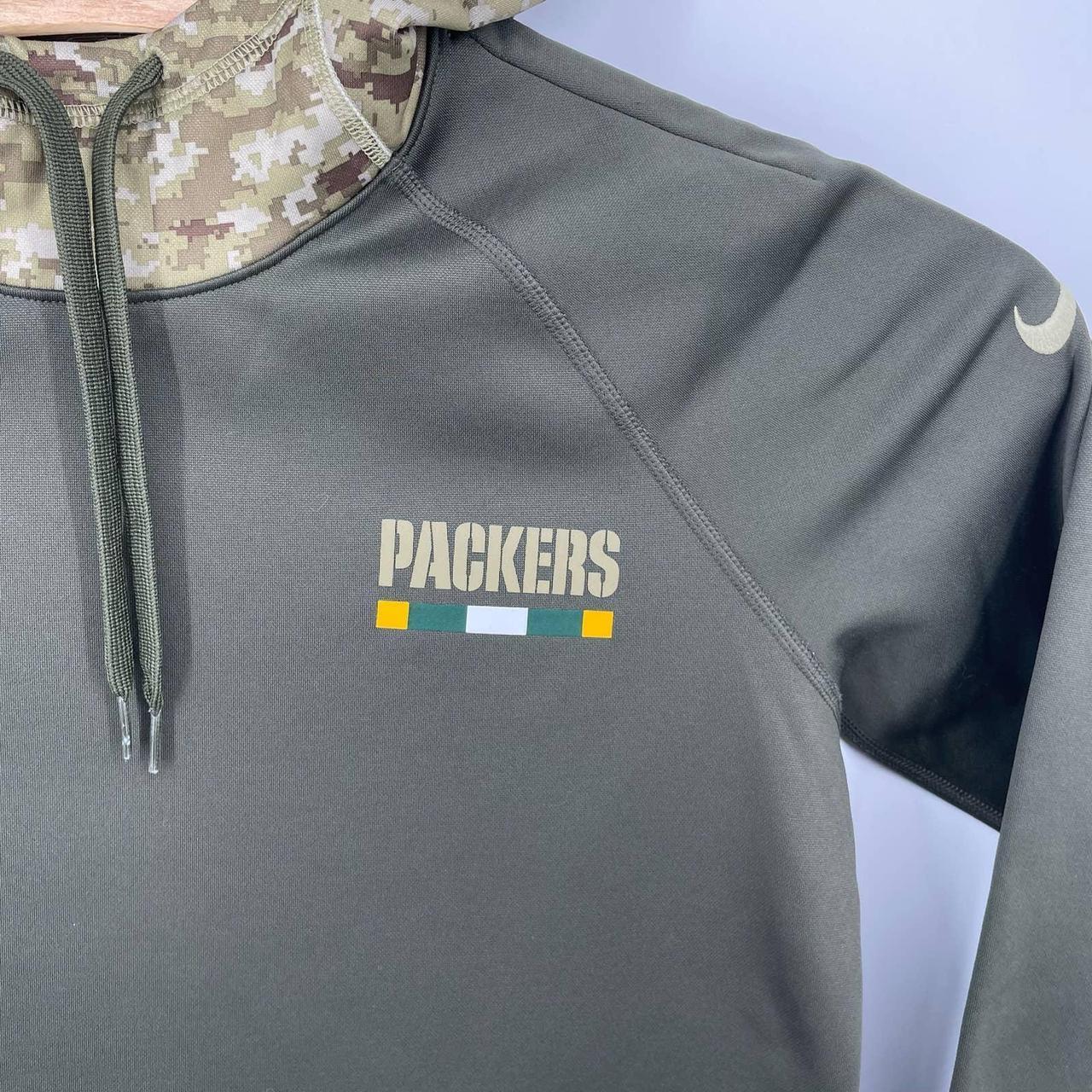 Nike Green Bay Packers NFL salute to service hoodie. - Depop