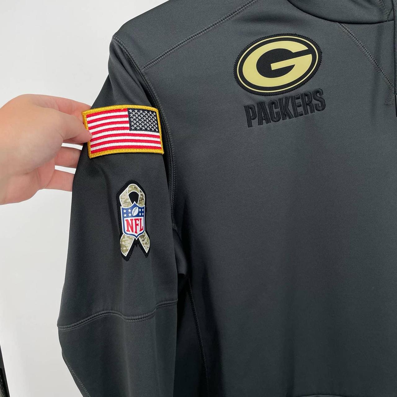 Green Bay Packers Black Salute To Service hoodie - Depop