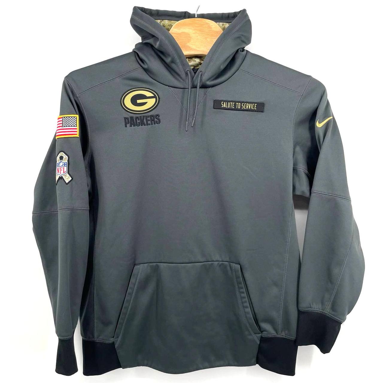 Nike Green Bay Packers NFL salute to service hoodie. - Depop