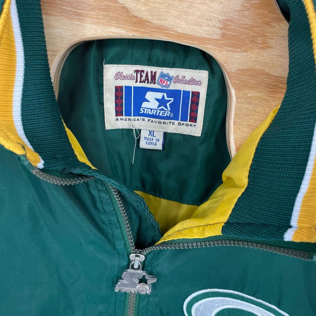 Vintage Green Bay Packers winter jacket! Quarter zip - Depop