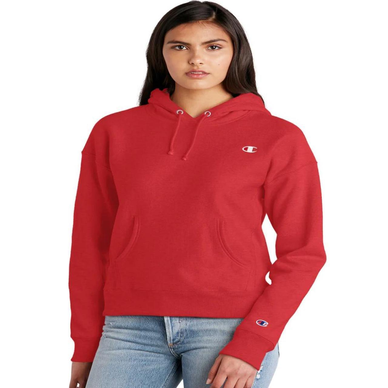 Champion sweatshirt sales womens red