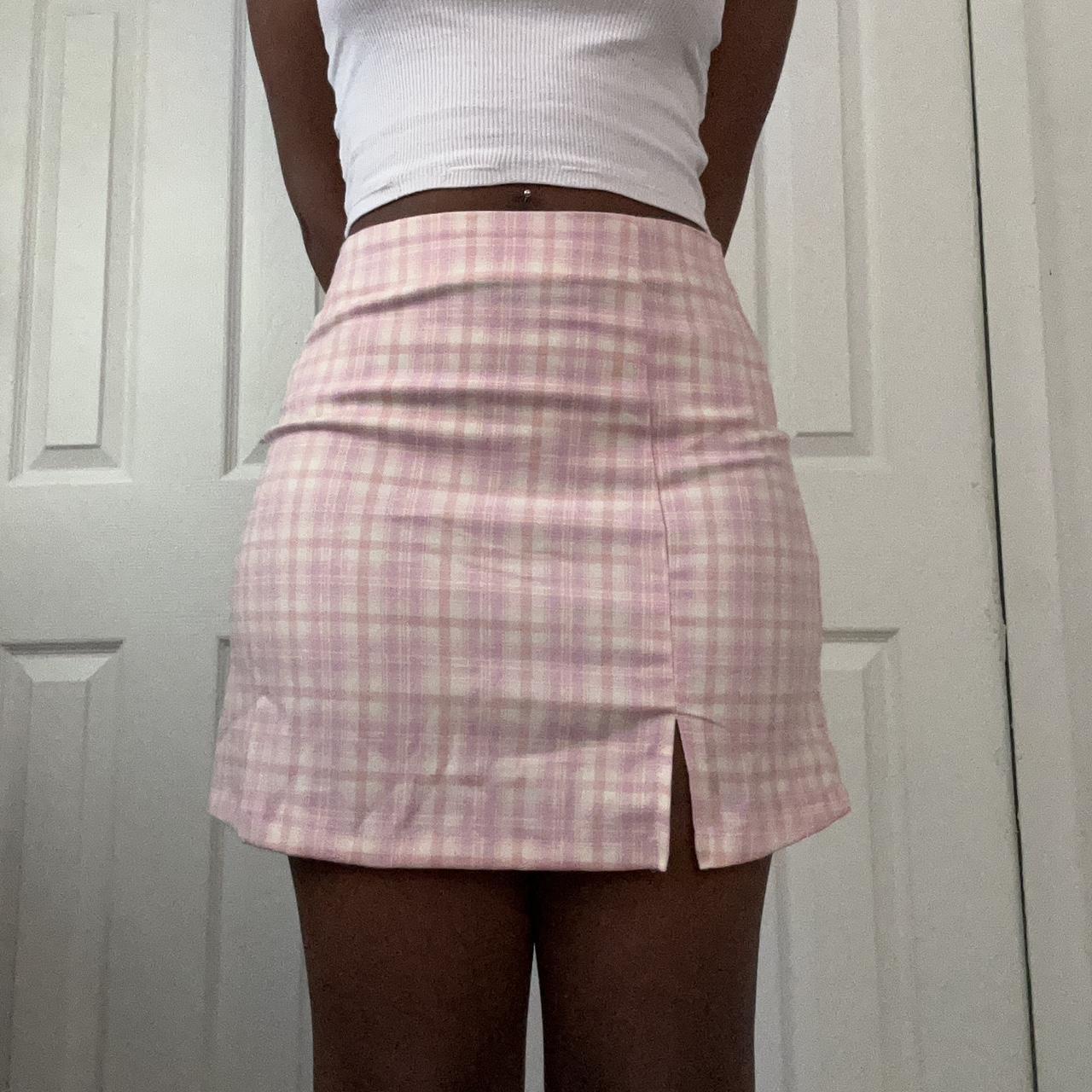 Pink plaid outlet skirt target