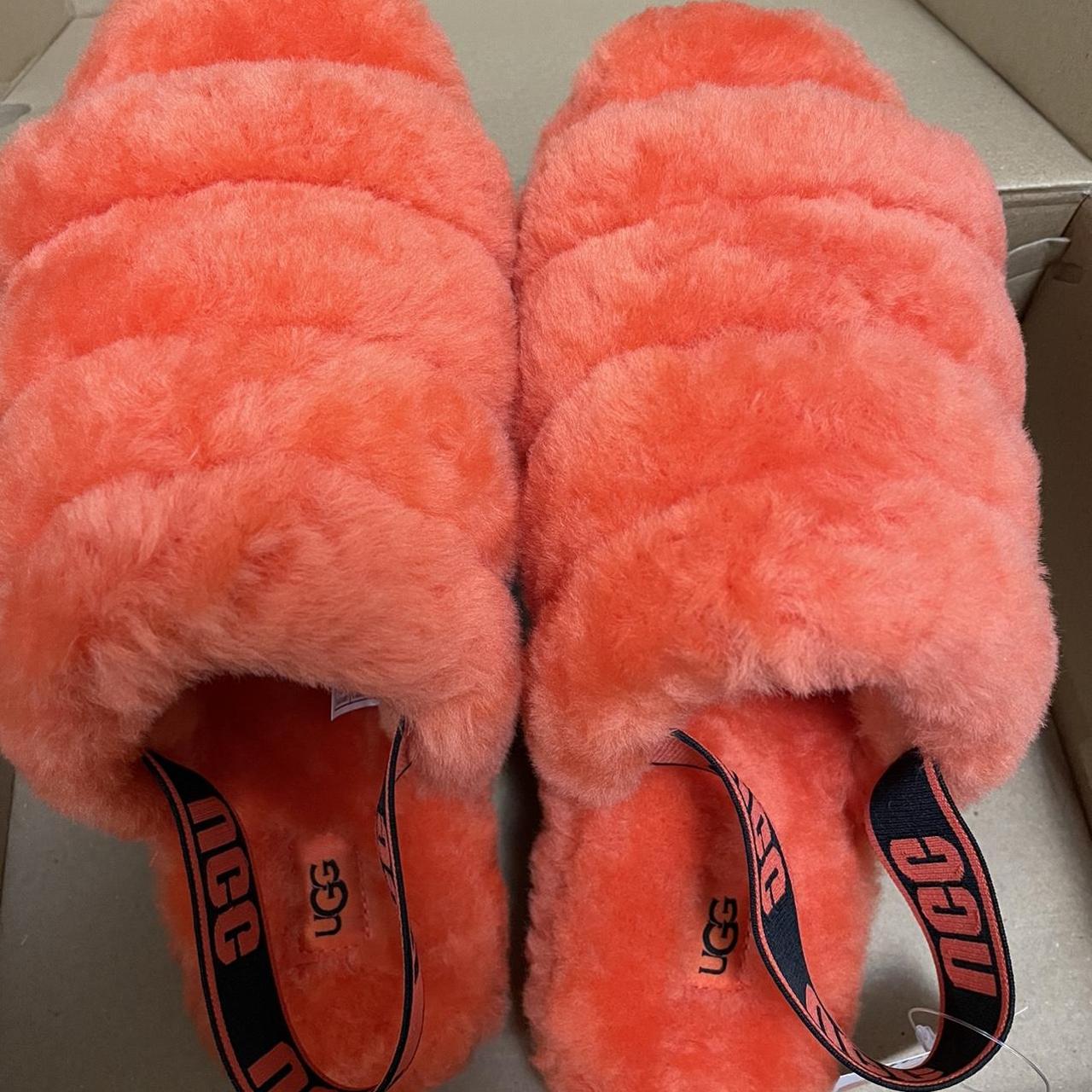 Neon coral ugg slippers new arrivals