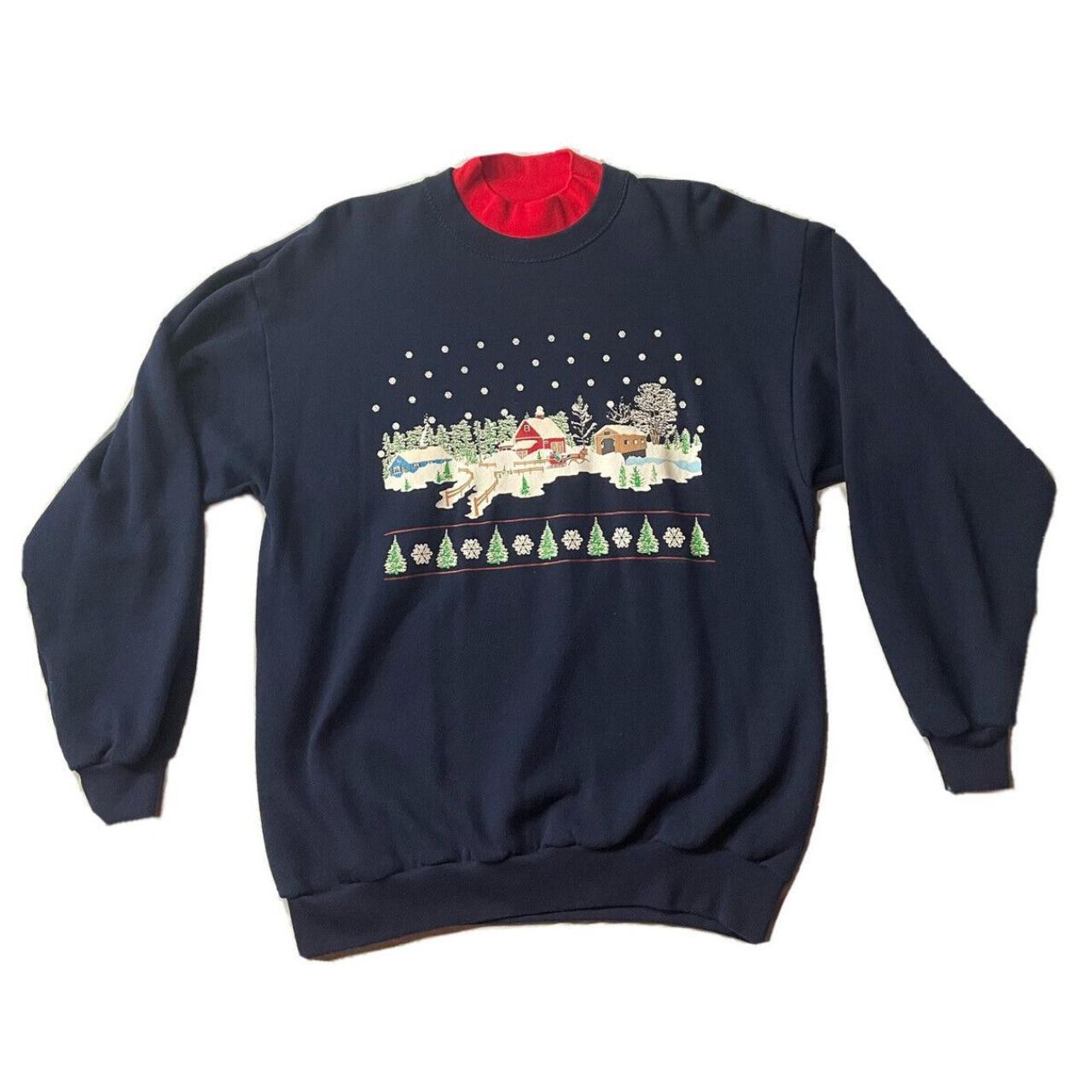  Christmas Sweatshirt Merry Christmas in PUFF (XL