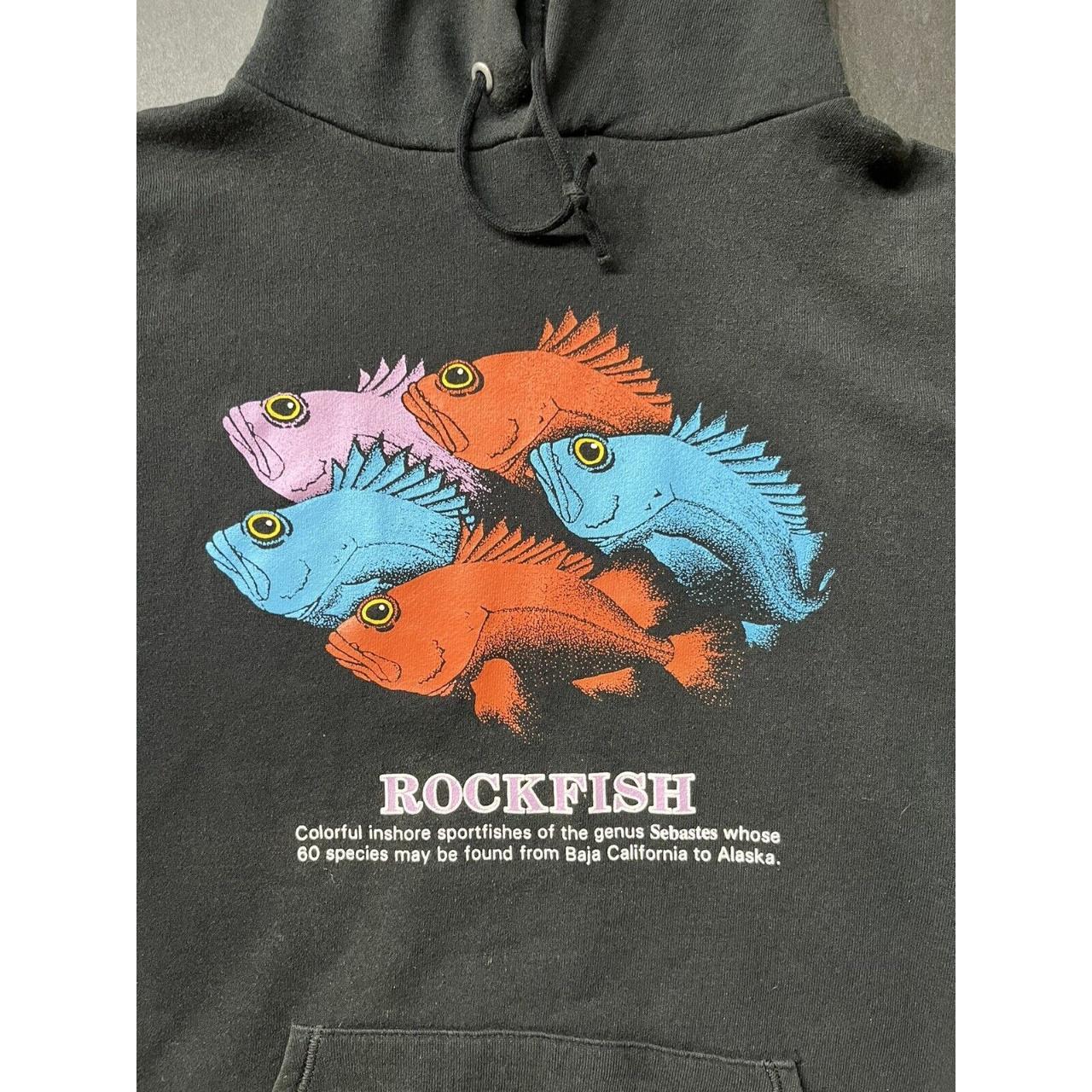 Vintage Rockfish Graphic Fish Sweatshirt Jerzees