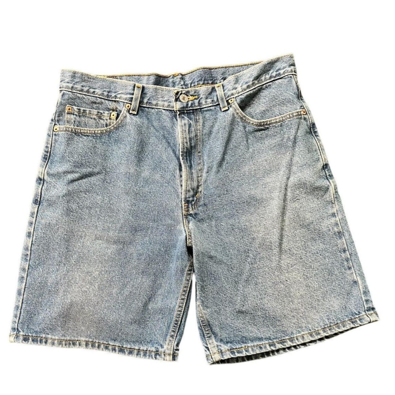 Levis 550 Jean Shorts Men Size 36 Relaxed Fit Faded... - Depop