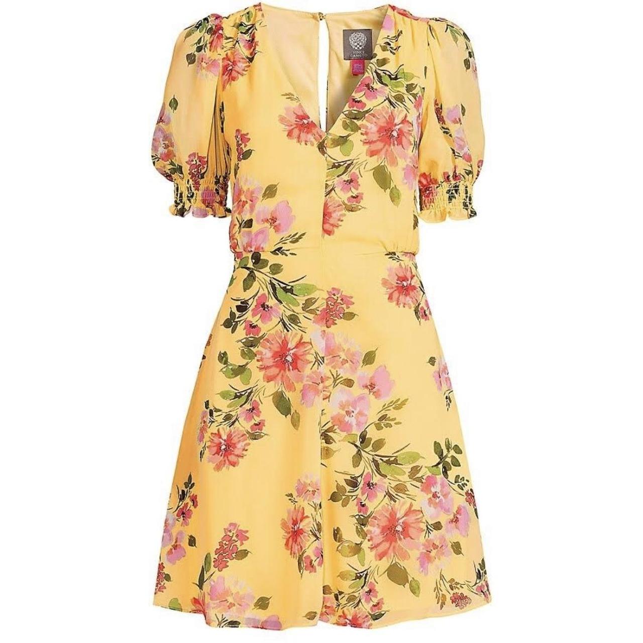 Vince floral outlet dress