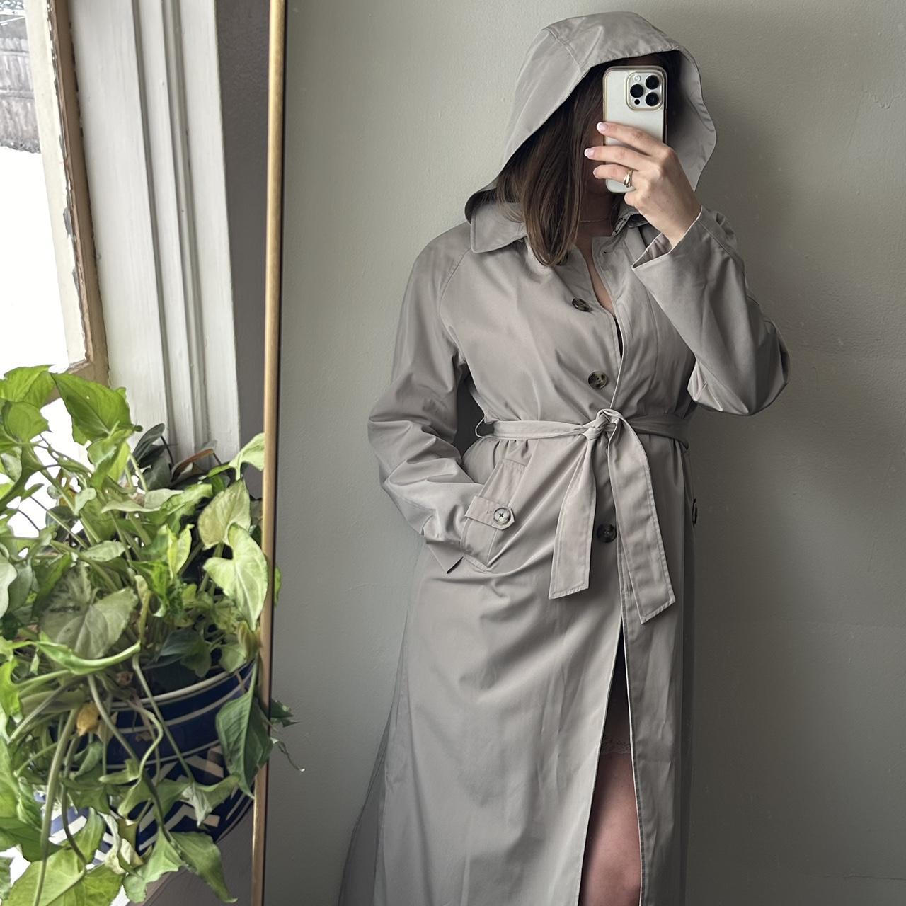 Anne klein trench sales coat with hood