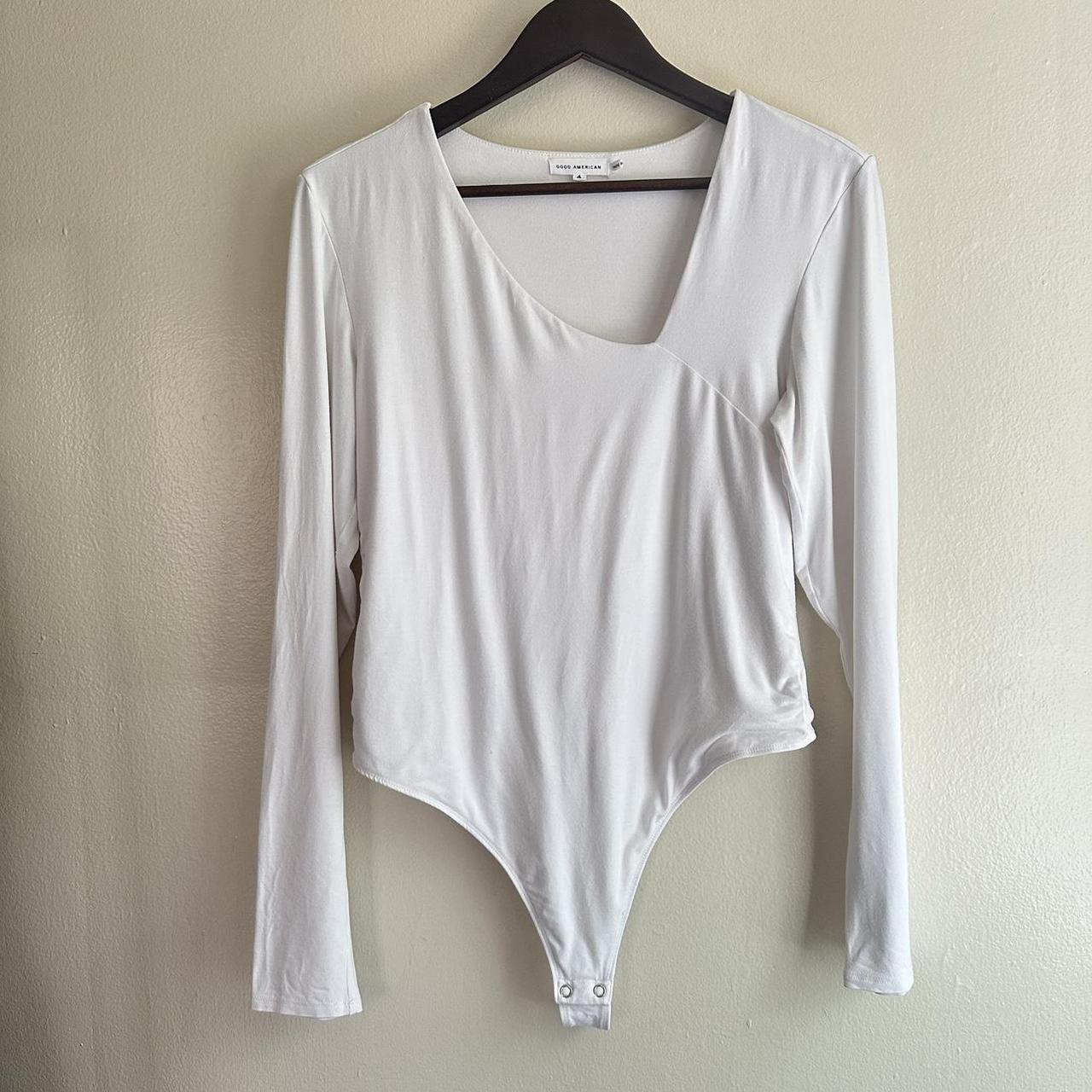 Good American white outlets long sleeve bodysuit