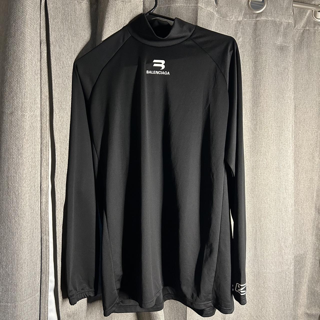 balenciaga activewear longsleeve size s iykyk - Depop