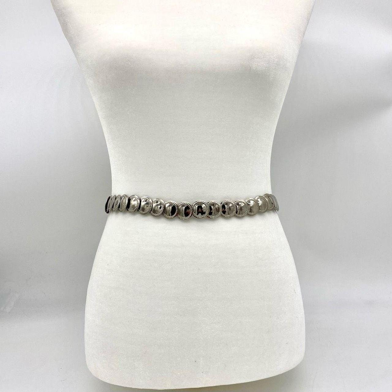Women's Silver Belt Depop