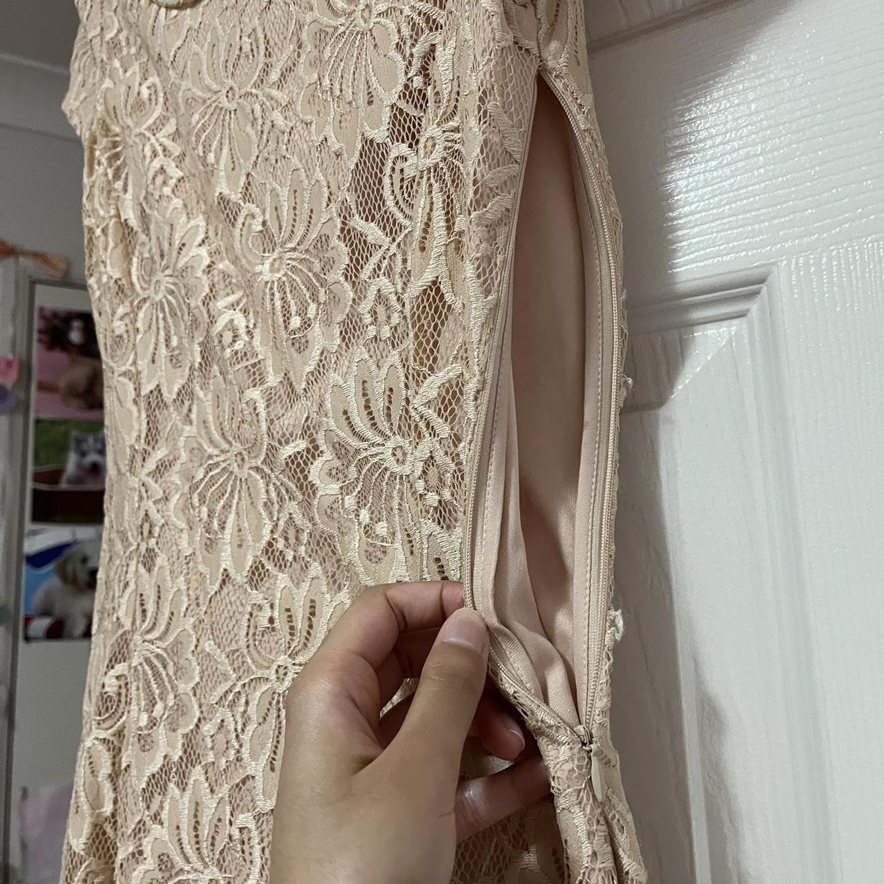 Forever 21 Pearl Collar Lace Dress US size S (fits | Depop Forever 21 Pearl Collar Lace Dress US size S (fits | Depop