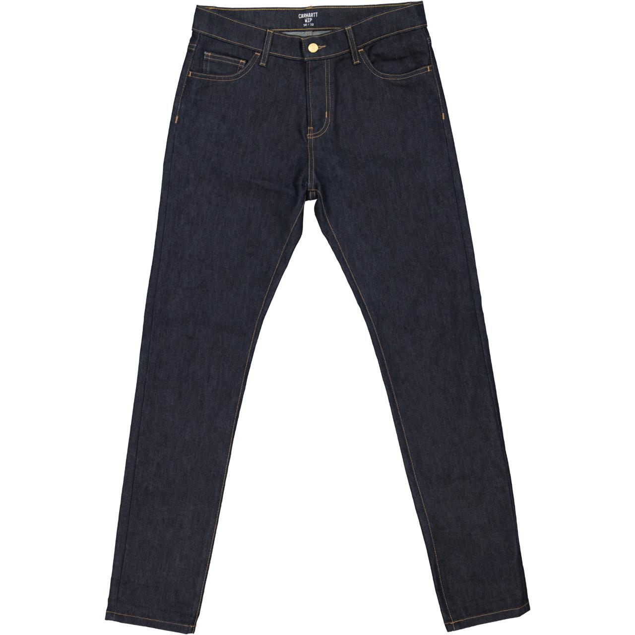 Carhartt WIP Men's Navy Jeans Depop