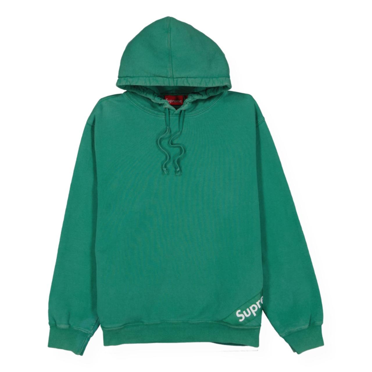 Supreme Men's Green Hoodie | Depop