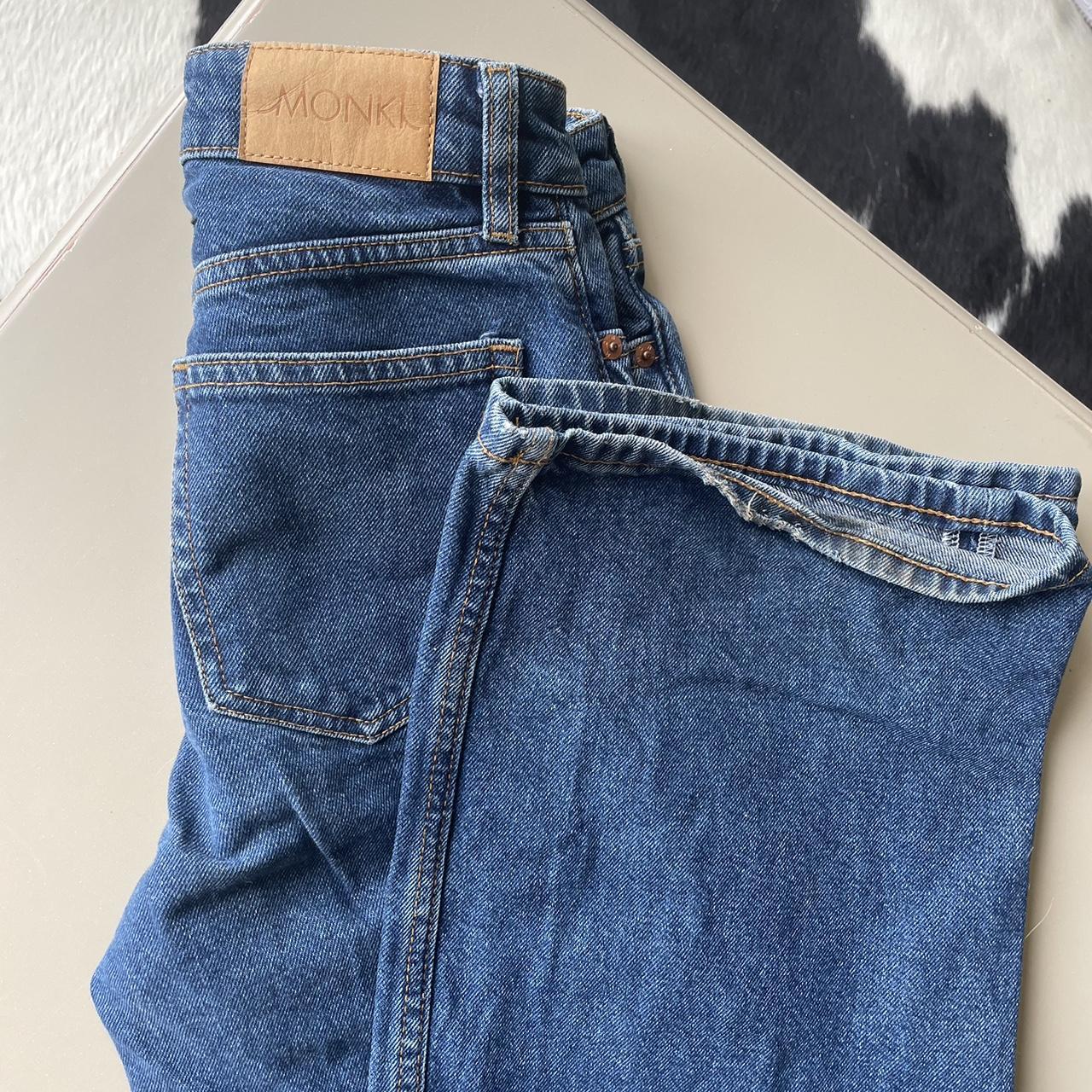 Monki Baggy Loose Fitting Wide Leg Jeans (w24 Uk 6) - Depop