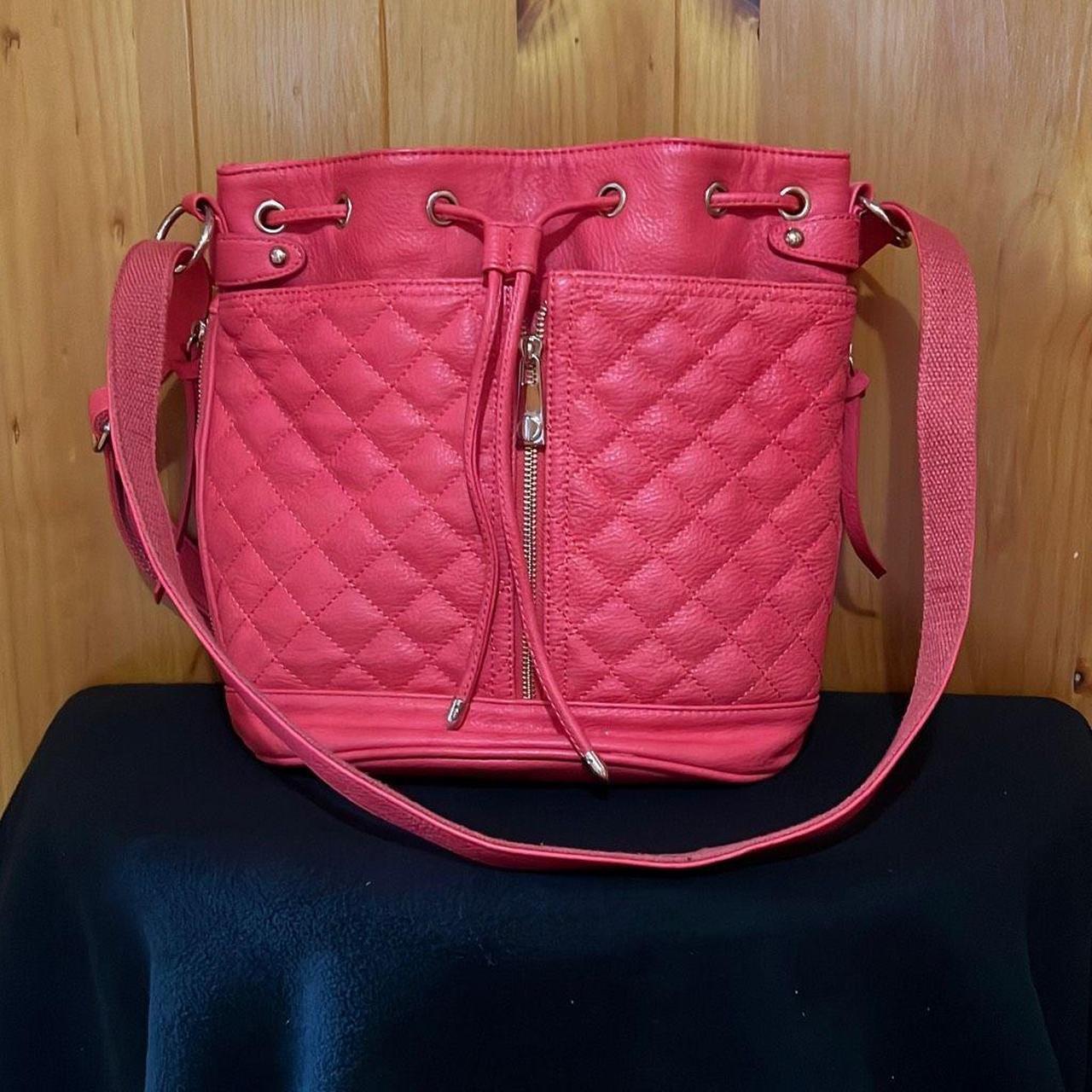 Convertible Backpack & Purse in pink, Vegan Leather - Depop