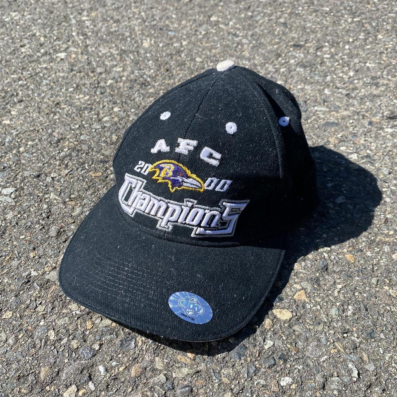 Vintage Baltimore Ravens 2000 AFC Champions Hat... - Depop