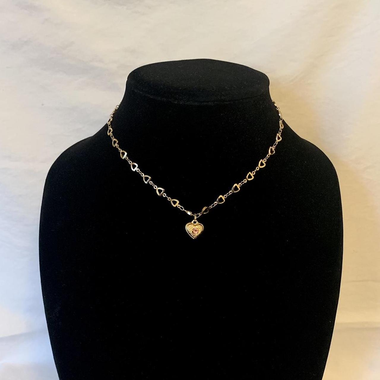 Brandy Melville Women's Gold and Pink Jewellery Depop