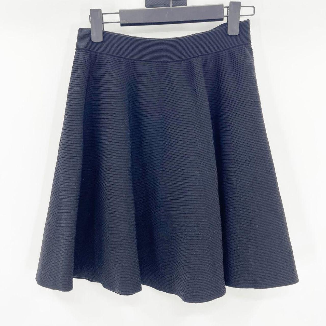 Rebecca Taylor Black Pull On Skater Skirt Women's... - Depop