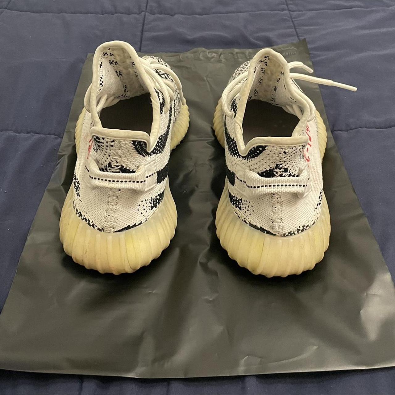 Men’s Adidas Yeezy Boost 350 Zebra Size 9... Depop