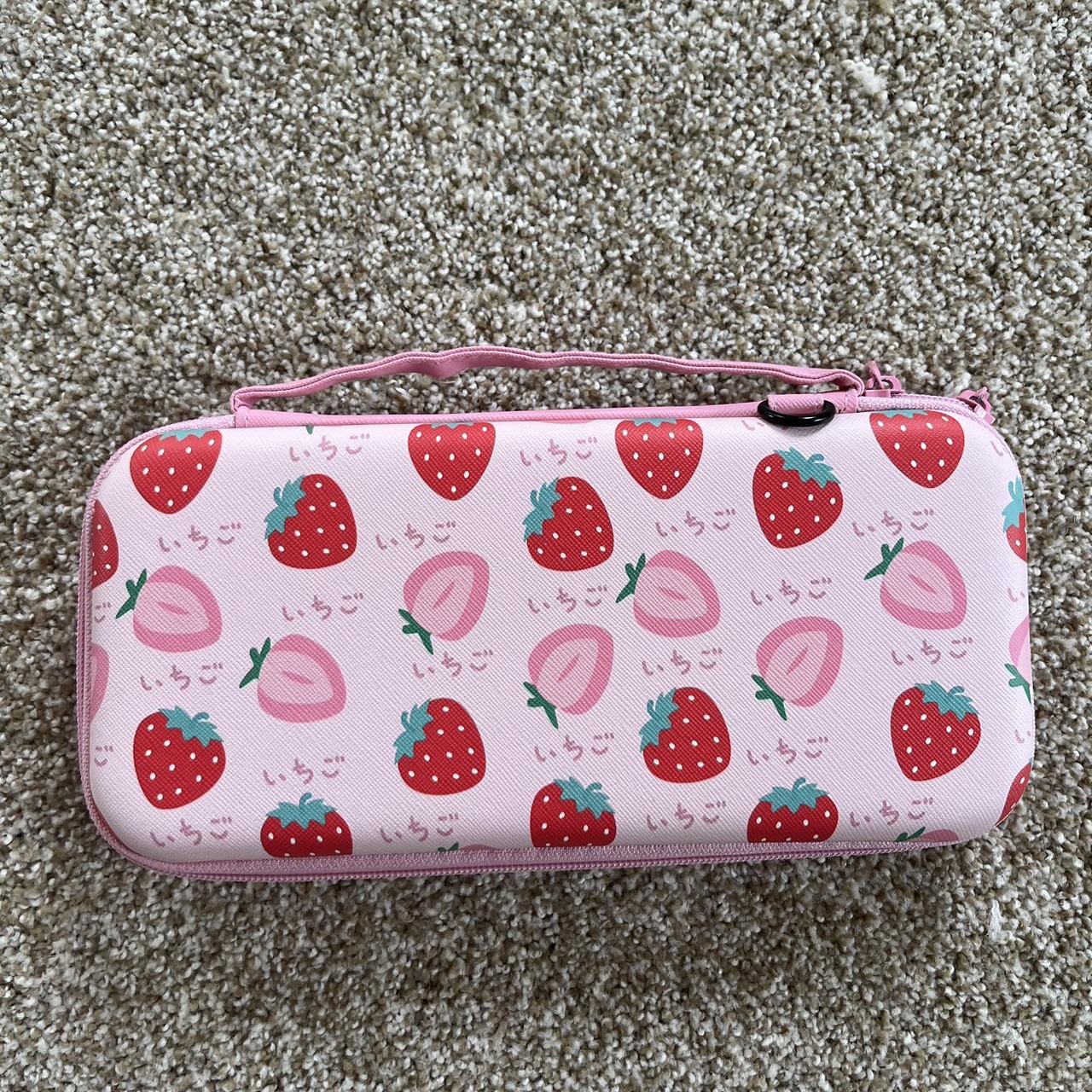 STRAWBERRY NINTENDO SWITCH CARRYING CASE - Depop