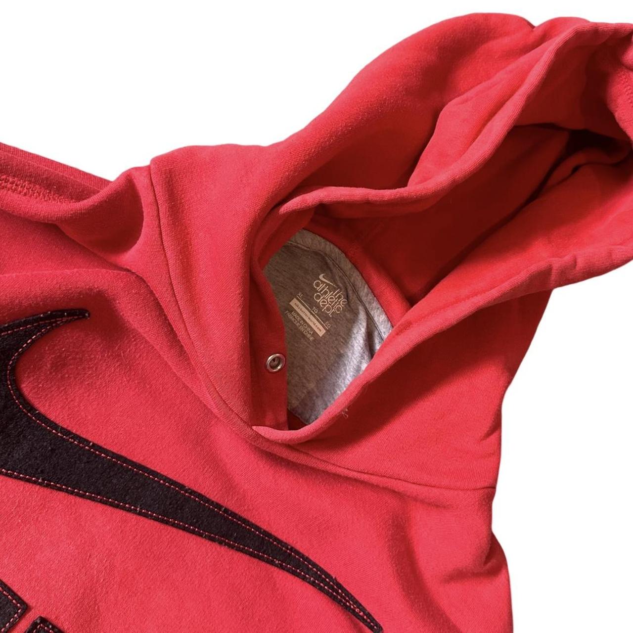 Nike Men's Red and Black Hoodie | Depop